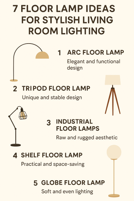 7 Floor Lamp Ideas for Stylish Living Room Lighting