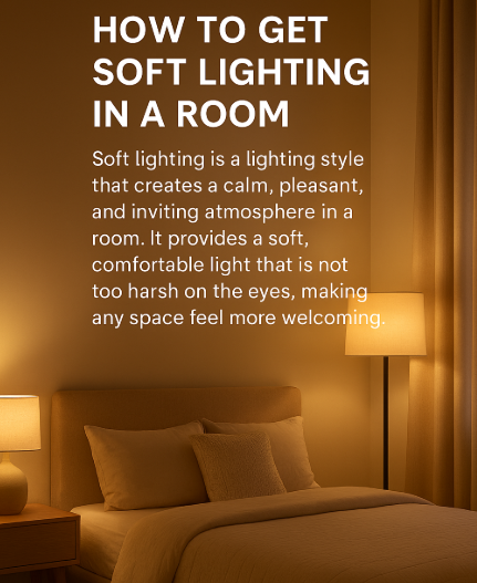 How to get soft lighting in a room - 10 Effective Ways