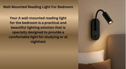 Wall-Mounted Reading Light For Bedroom