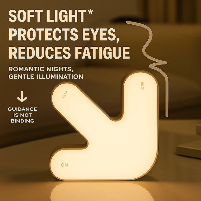 Creative Arrow Pat Lamp Flip Night Light DIY Desktop Ornament Bedside Lamp Girls Gift