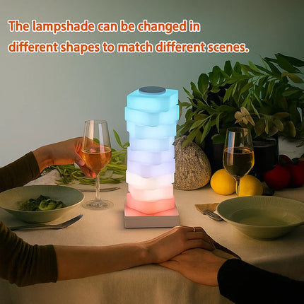 Rainbow Candy Macaron Night Light Colorful LED Atmosphere Lamp for Living Room Bedroom Children's Room Girls