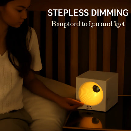 Creative Shuttle Future Night Light LED Rechargeable Stepless Dimming Bluetooth Speaker USB Music Atmosphere Lamp