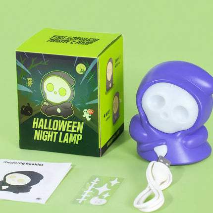 Creative Pull Back Car Night Light Three-Speed Dimming Children's Toy Halloween Decoration Atmosphere Light