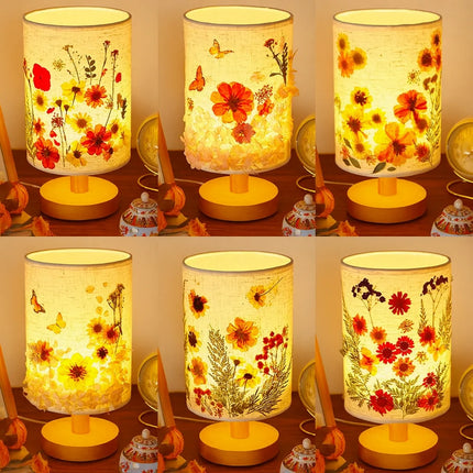DIY Embossed Table Lamp Kit – Dried Flower Night Light Gift for Mom, Perfect for Mother’s Day