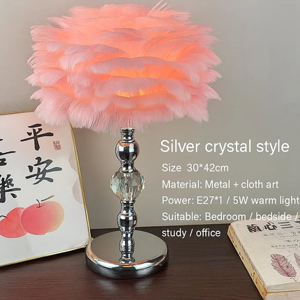 1920s Style Feather Lamp


