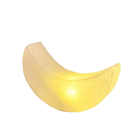 Curved Moon Night Light – INS-Style Bedside Lamp, Atmospheric Bedroom Light, Holiday & Small Gift Ornament