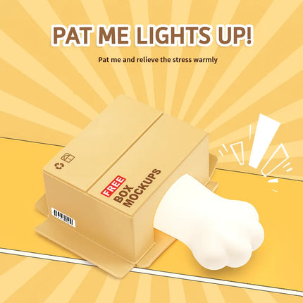 Cat Claw Night Light – Silicone Touch Sensor Bedside Lamp, Cute Rechargeable Desk Lamp, Creative Birthday Gift