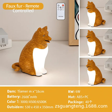 Talking New Lucky Dog Bedside Night Light – USB Charging Decorative Lamp with Sound & Aromatherapy