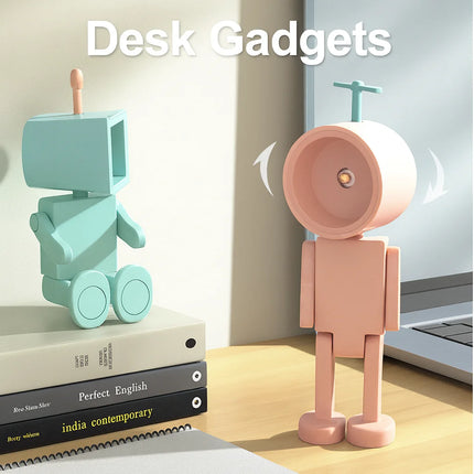 Astronaut Magnetic LED Night Light Mini Robot Desk Lamp with Battery Building Block Atmosphere Light