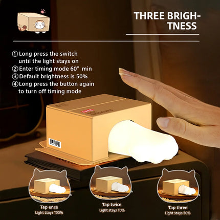 Cat Claw Night Light – Silicone Touch Sensor Bedside Lamp, Cute Rechargeable Desk Lamp, Creative Birthday Gift