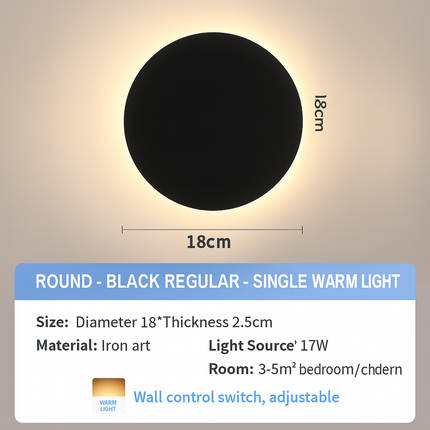 240V round weatherproof wall light

