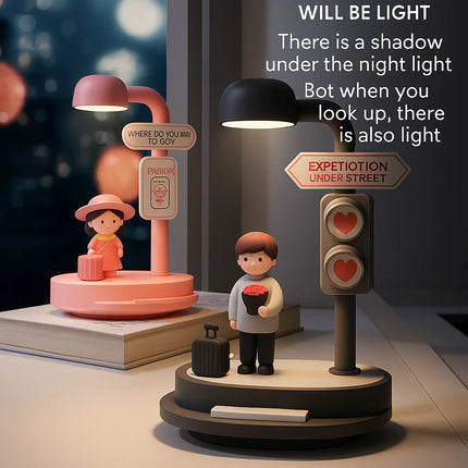 Creative Night Light with Mobile Phone Holder LED Bedside Lamp for Students, Girlfriends, Lovers, Internet Celebrities Gift