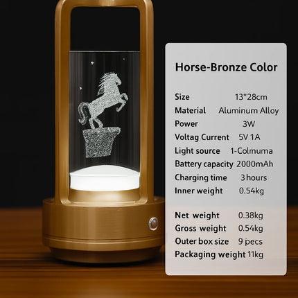 Retro LED Touch Table Lamp – Rechargeable Decorative Atmosphere Light for Bedroom, Bar, Camping, Bedside Use