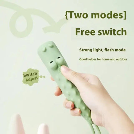 Animal Silicone Flashlight USB Rechargeable Mini LED Night Light Portable Dimmable Lamp for Kids Home