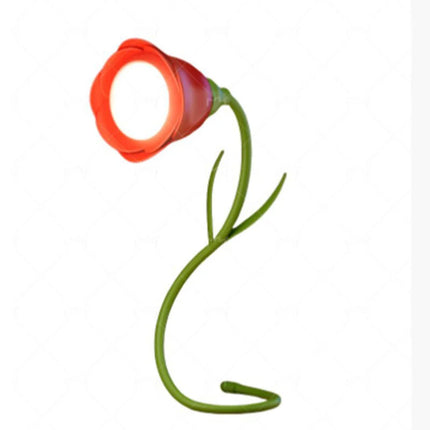 Rose Atmosphere Night Light – Romantic Tulip Bedside Lamp, Valentine’s Day Gift for Couples & Dorm Room Decor