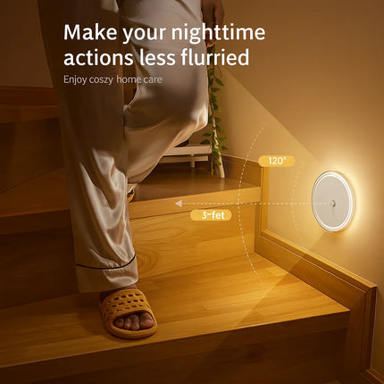 Rechargeable Smart Night Light – Bedroom Sleep Lamp with Induction Sensor