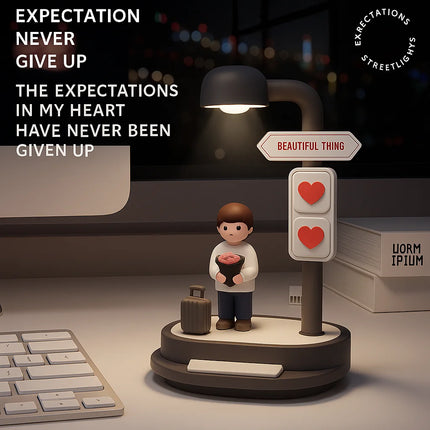 Creative Night Light with Mobile Phone Holder LED Bedside Lamp for Students, Girlfriends, Lovers, Internet Celebrities Gift