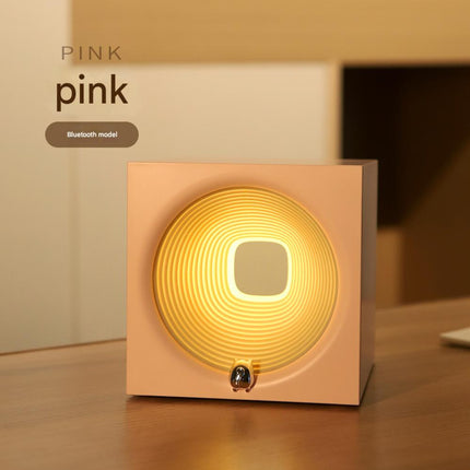 Creative Shuttle Future Night Light LED Rechargeable Stepless Dimming Bluetooth Speaker USB Music Atmosphere Lamp