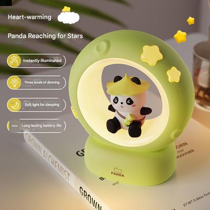 Cute Night Light for Girls – Atmospheric Cat Lamp, “Pick the Stars, Embrace the Moon”, Birthday Gift & Decorative Ornament