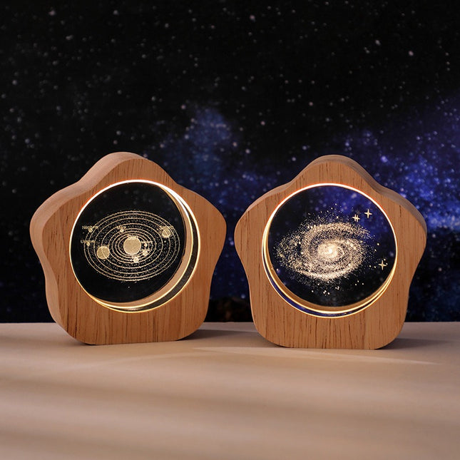 3D crystal ball night light

