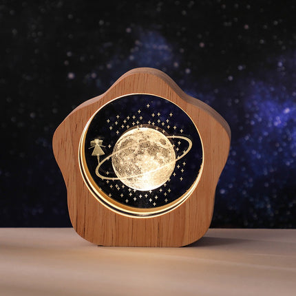 3D crystal ball night light kids

