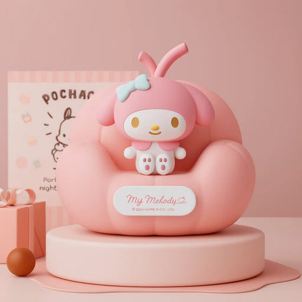Hello Kitty Handbag Silicone Night Light Rechargeable Pat Lamp Creative Bedside Atmosphere Light for Bedroom and Gifts