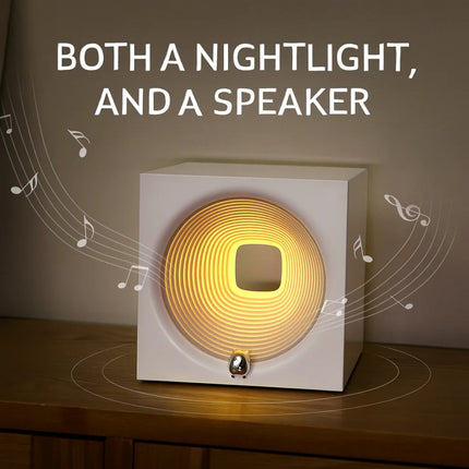 Creative Shuttle Future Night Light LED Rechargeable Stepless Dimming Bluetooth Speaker USB Music Atmosphere Lamp