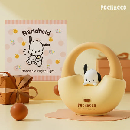 Hello Kitty Handbag Silicone Night Light Rechargeable Pat Lamp Creative Bedside Atmosphere Light for Bedroom and Gifts