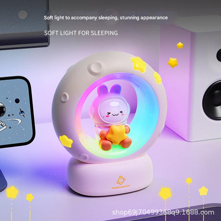 Cute Night Light for Girls – Atmospheric Cat Lamp, “Pick the Stars, Embrace the Moon”, Birthday Gift & Decorative Ornament