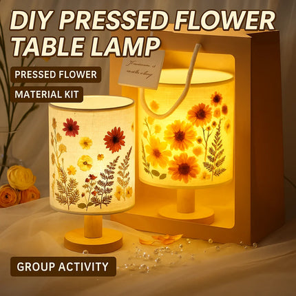 DIY Embossed Table Lamp Kit – Dried Flower Night Light Gift for Mom, Perfect for Mother’s Day