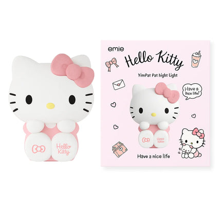 Sanrio Hello Kitty Night Light Pat LightHello Kitty Silicone Night Light Pat Lamp Cute KT Cat Bedside Table Atmosphere Light Birthday Gift for Girls