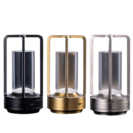 Retro LED Touch Table Lamp – Rechargeable Decorative Atmosphere Light for Bedroom, Bar, Camping, Bedside Use