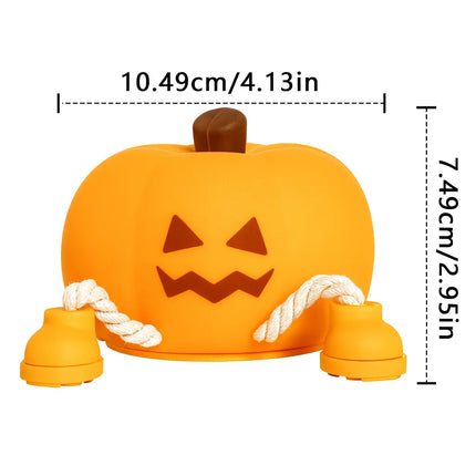 Pumpkin Silicone Night Light – Cute Halloween & Easter Decorative Lamp with Warm Eye-Protection Glow for Cozy Sleep