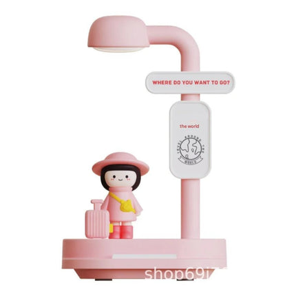 Creative Night Light with Mobile Phone Holder LED Bedside Lamp for Students, Girlfriends, Lovers, Internet Celebrities Gift