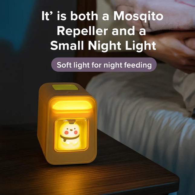 Container Mosquito Repellent Lamp – Silent USB Plug-in Night Light with Timer for Home & Dorm