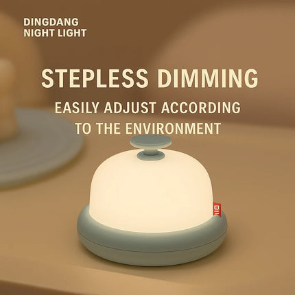 Creative Jingle Bell Night Light – Soft Warm Bedside Lamp for Baby, Feeding, Sleep, and Birthday Gift with Timer