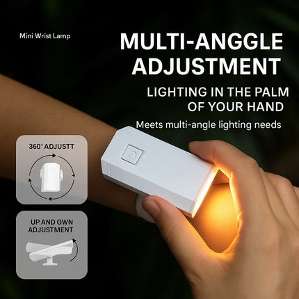 Mini Wrist Book Clip Light USB Rechargeable LED Reading Lamp Infinite Dimming Eye Protection Small Dormitory Table Lamp