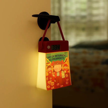 Calendar Silicone Human Body Sensor Night Light Creative Desk Ornament Modern Simple LED Lamp for Students Gift