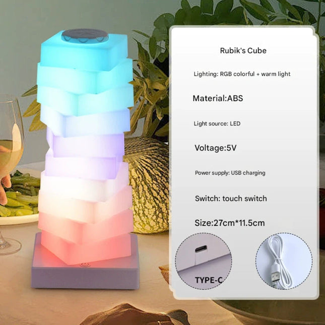 Rainbow Candy Macaron Night Light Colorful LED Atmosphere Lamp for Living Room Bedroom Children's Room Girls