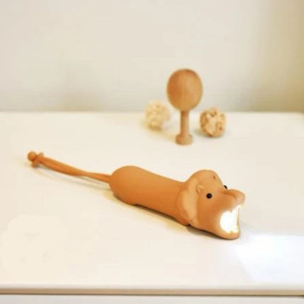 Animal Silicone Flashlight USB Rechargeable Mini LED Night Light Portable Dimmable Lamp for Kids Home
