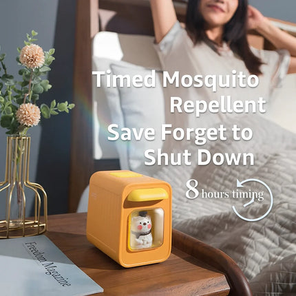 Container Mosquito Repellent Lamp – Silent USB Plug-in Night Light with Timer for Home & Dorm