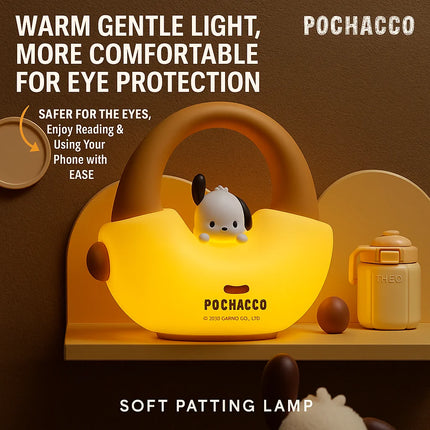 Hello Kitty Handbag Silicone Night Light Rechargeable Pat Lamp Creative Bedside Atmosphere Light for Bedroom and Gifts