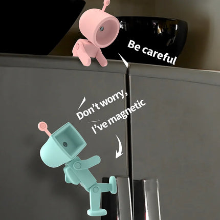 Astronaut Magnetic LED Night Light Mini Robot Desk Lamp with Battery Building Block Atmosphere Light