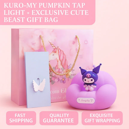 Hello Kitty Handbag Silicone Night Light Rechargeable Pat Lamp Creative Bedside Atmosphere Light for Bedroom and Gifts
