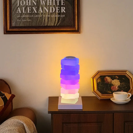 Rainbow Candy Macaron Night Light Colorful LED Atmosphere Lamp for Living Room Bedroom Children's Room Girls
