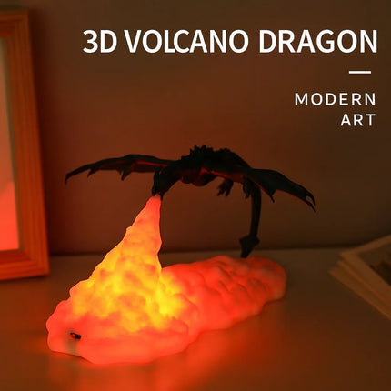 3D Printed Rocket LED Night Light Creative Novelty Gift Cross Border Electronic Decoration Lamp