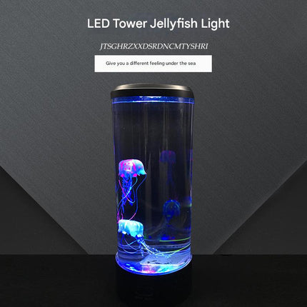 Large Jellyfish Lamp – USB Colorful LED Color-Changing Simulation Aquarium Night Light for Home & Desktop Decor
