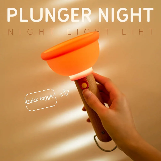 Funny Toilet Suction Night Light – Silicone USB Bedside Lamp for Bedroom Atmosphere
