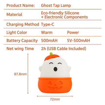 Cute Pet Companion Night Light USB Charging LED Cartoon Bedside Lamp for Kids Bedroom