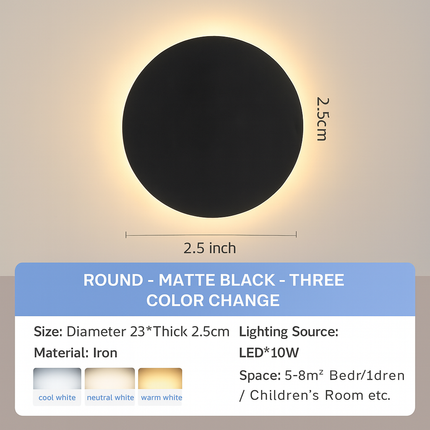 Anti-corrosion round wall light

